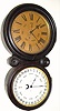 C.1888, E. Ingraham and Co., Bristol, Conn., "Ionic Calendar" 8-day double dial perpetual calendar.