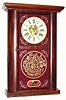 C.1838, C. and N. Jerome, Bristol, Conn., 30-hour round side shelf clock.