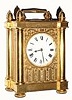 C.1825, English, Wm. Rossiter, London, No.3528, gilt brass carriage clock.