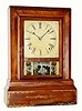 C.1849, Forestville Mfg. Co., J. C. Brown, Bristol, Conn., 8-day time/strike rosewood shelf clock.