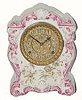C.1910, Ansonia "CHEMUNG" porcelain china clock in very good original condition.