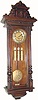 C.1890, German, Gustav Becker, 3-Weight "Vienna Regulator" in generally good condition, with restorations.