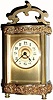 C.1900, French, Brass Cased Carriage clock in a Doucine case, in good, as-found, original condition.