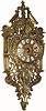Mixed lot: C.1900, Large Bronze Wall Clock, now with a movement from the same time period made for J. E. Caldwell, Philada (movement signed).