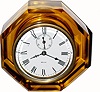 C.1889, E.N. Welch Mfg Co., "Jewel" 30-hour time/strike lever movement novelty clock.