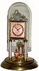 C.1925, German, Jahresuhren-Fabrik, 400-day clock, with desirable candy stripe motif (with repairs).