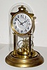 C.1902, German, Jahresuhrenfabrik, for Carp Year-Long Clock Co, unusual Art Nouveau 400 day clock with large silvered dial and compensating pendulum.