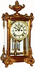C.1915, Ansonia Clock Co, "CROWN" crystal regulator in generally fair to good condition, with restoration.