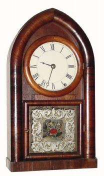 C.1850, D. S. Crosby, Courtlandt St., New York, 8-day time/strike beehive clock, with restoration and in generally good condition. — Antique Clocks Price Guide