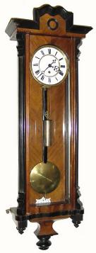 C.1880, Austrian, Month Going Timepiece in a walnut case with ebonized accents. — Antique Clocks Price Guide
