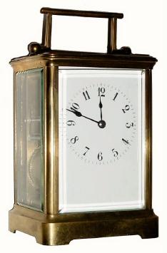 C.1890, French, 2-Tr, striking carriage clock, as-found. — Antique Clocks Price Guide