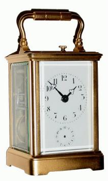 C.1900, Charles Hour, Paris, Brass Cased carriage clock, petite sonnerie and alarm, with restoration. — Antique Clocks Price Guide