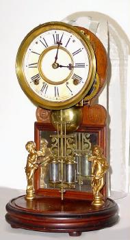 C.1875, Ansonia Clock Co., "Crystal Palace No. 3", 8-day time/strike shelf clock in generally good condition. — Antique Clocks Price Guide