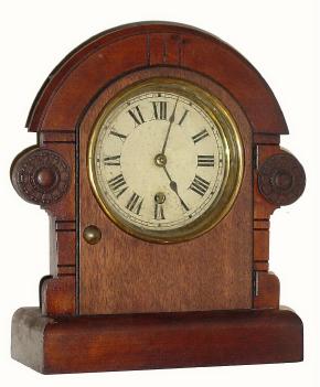 C.1875, Seth Thomas Clock Co., walnut 30-hour timepiece. — Antique Clocks Price Guide