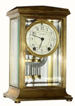 C.1909, Seth Thomas Clock Co., "Empire No. 23", 8-day time/strike crystal regulator. — Antique Clocks Price Guide