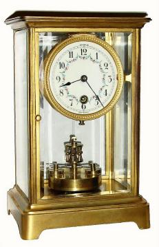 C.1905, Kienzle Clock Factories, Urania, 400-day crystal regulator with disc pendulum, in generally good condition, needing some attention. — Antique Clocks Price Guide