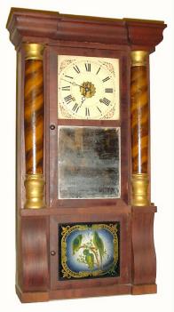 C.1860, Seth Thomas Clock Co., Plymouth Hollow, Conn., "Shell Column" 8-day shelf clock, — Antique Clocks Price Guide