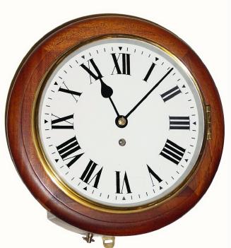 C.1910, English, 8-day fusee gallery timepiece. This smaller size example in a mahogany case has been very nicely restored. — Antique Clocks Price Guide