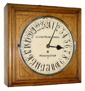 C.1910, Lloyd Payne and Amiel, Manchester, England, 8-day fusee, square gallery timepiece. — Antique Clocks Price Guide