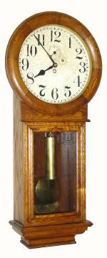 C.1911, New Haven Clock Co., "Saturn" 8-day weigHeight driven timepiece in very good condition. — Antique Clocks Price Guide