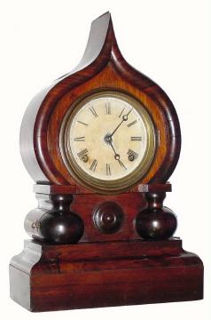 C.1875, E. Ingraham and Co., "Oriental", 8-day time and strike shelf clock. — Antique Clocks Price Guide