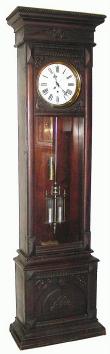 C.1895, Waterbury Clock Co., "Regulator No. 71" in mahogany and in excellent original condition. — Antique Clocks Price Guide