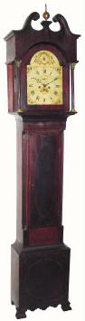 C.1810, Benj. Clark Gillman, 8-Day NH movement, now in an English tall case of the same period. — Antique Clocks Price Guide