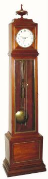 C.1790, French, Directoire, Mahogany tall case, regulator timepiece. — Antique Clocks Price Guide