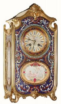C.1900, French mantel clock with spectacular gilt brass and cloisonne case — Antique Clocks Price Guide