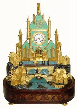 C.1850, French, Musical Automaton Church clock, less dome. — Antique Clocks Price Guide