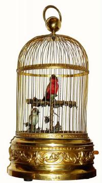 C.1900, French, Singing Birds in Cage, and in generally good original condition. — Antique Clocks Price Guide