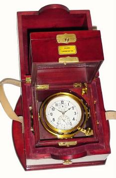 C.1995, Russian, "POLJOT", 56-Hour fusee ship's chronometer. — Antique Clocks Price Guide