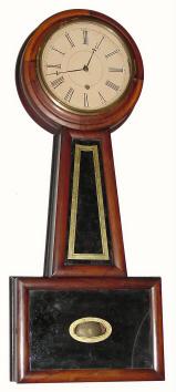 C.1848, Brewster and Ingrahams, 8-day banjo timepiece. — Antique Clocks Price Guide