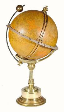 C.1900, French-English Time Globe in very good original condition. — Antique Clocks Price Guide