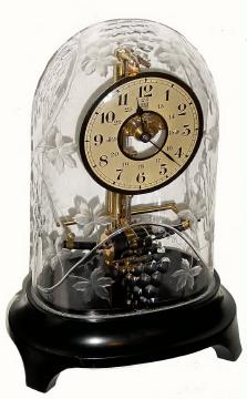 C.1930, Bulle, French Battery electric skeleton timepiece. — Antique Clocks Price Guide