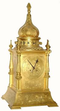 C.1890, French, L. Planchon, French tabernacle clock, 8-day. — Antique Clocks Price Guide