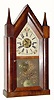 C.1850, Chauncey Jerome, New Haven, Conn., 30-hour time/strike/alarm steeple clock, as-found.