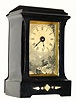 C.1880, Yale Clock Co., New Haven, Conn, miniature cast iron 1-day timepiece with MOP inlay in the base and in good original condition.