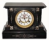 C.1893, Waterbury Clock Co., "French Marble" mantel clock in very good condition, the American movement just restored and in excellent working order.