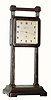 C.1918, Ansonia Clock Co., Gravity novelty timepiece with one-day balance escapement movement.