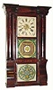 C.1849, Forestville Mfg. Co., 8-day time and strike column and cornice shelf clock.