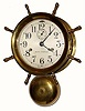 C.1936, Seth Thomas Clock Co., Monitor variant, 1-day time and strike ship's bell clock.