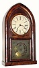 C.1846, Brewster and Ingrahams, 8-day time and strike beehive clock, with a ribbed plate movement and original brass springs.