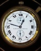 C.1930, Elgin National Watch Co., 1-day Elgin 35 Size, 21 jewel, "Father Time" ships chronometer with up/down wind indicator, and inner and outer boxes.