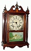 C.1938, Seth Thomas Clock Co., "Kingsbury" 8-day time and strike miniature Pillar and Scroll mantel clock.