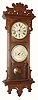C.1885, Welch, Spring and Co., "Damrosch", 8-day double dial calendar (Gale calendar mov't).