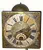 C.1750, English, Atkinson, Shefield, movement with brass dial, 30-hour single hand, as found.