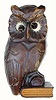 C.1950, Oswald Uhrenfabrik, Rotating Eye "Wise Owl" clock in good original condition.