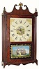 C.1825, Chauncey Ives, Bristol, Conn., pillar and scroll shelf clock, as-found.