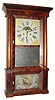 C.1830, Philip L. Smith, Marcellus, Onondaga County, N.Y., 8-day time/strike column and cornice shelf clock with restorations.